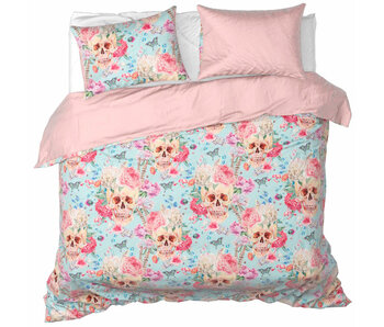 De Witte Lietaer Housse de couette Mexicana Blush 260 x 240 + 2x 60 x 70 cm en satin de coton