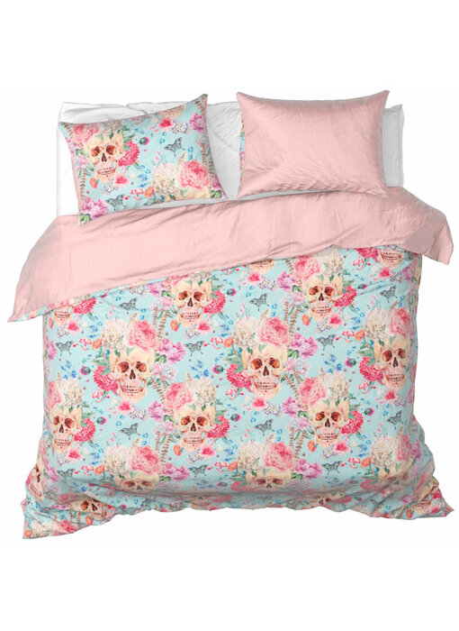 De Witte Lietaer Housse de couette Mexicana Blush 260 x 240 + 2x 60 x 70 cm en satin de coton