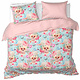Housse de couette Mexicana Blush 200 x 200/220 cm + 2x 60 x 70 cm en satin de coton