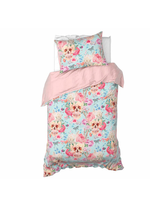 De Witte Lietaer Housse de couette Mexicana Blush 140 x 200/220 + 60 x 70 cm en satin de coton