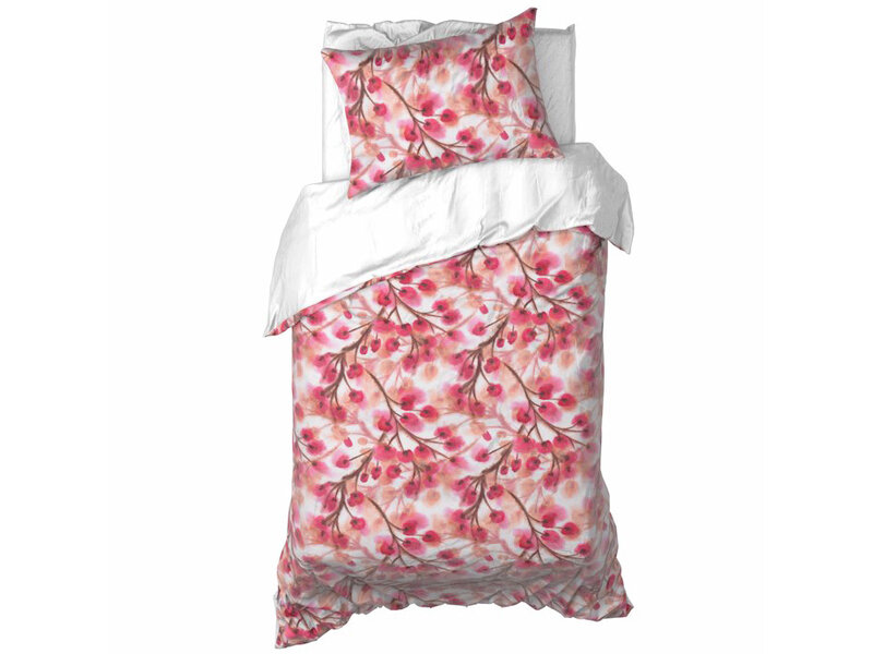 De Witte Lietaer Housse de couette Ines Blushy Cheeks - 140 x 200/220 + 60 x 70 cm - Satin de coton