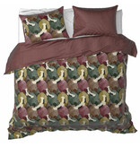 De Witte Lietaer Dekbedovertrek Goliath Bordeaux - 260 x 240 + 2x 60 x 70 cm - Katoen Satijn