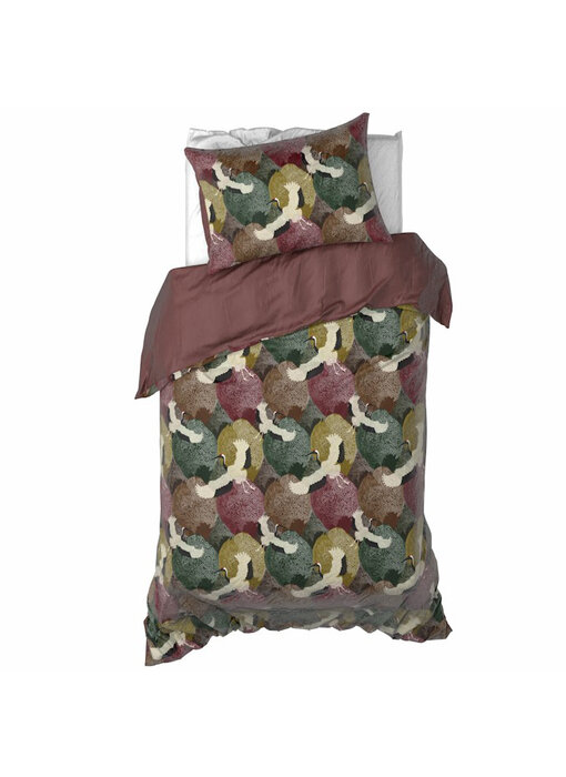De Witte Lietaer Dekbedovertrek Goliath Bordeaux 140 x 200/220 + 60 x 70 cm Katoen Satijn