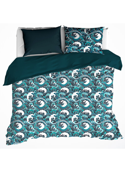 De Witte Lietaer Duvet cover Beaufort Reflecting Pond 260 x 240 + 2x 60 x 70 cm Cotton Satin