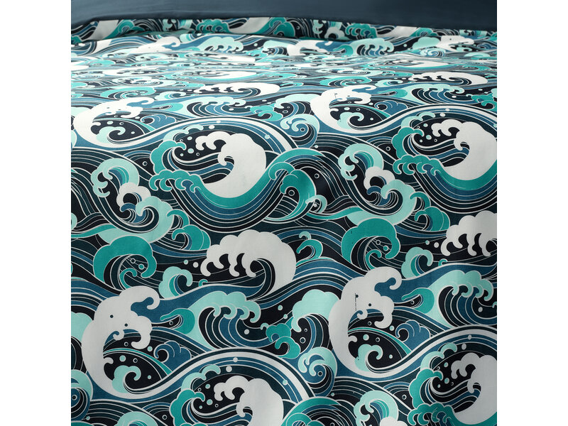 De Witte Lietaer Beaufort Bettwäsche-Set Reflecting Pond – 240 x 220 cm + 2 x 60 x 70 cm – Baumwollsatin