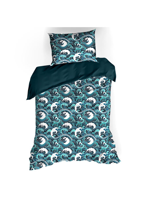 De Witte Lietaer Duvet cover Beaufort Reflecting Pond 140 x 200/220 + 60 x 70 cm Cotton Satin