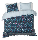 De Witte Lietaer Dekbedovertrek Arabella Powder Blue - 260 x 240 + 2x 60 x 70 cm - Katoen Satijn