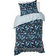 Housse de couette Arabella bleu poudré 140 x 200/220 + 60 x 70 cm en satin de coton