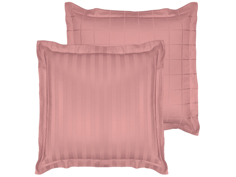 De Witte Lietaer Taie d'oreiller Zygo Blush - 63 x 63 cm - Rose - Satin de coton