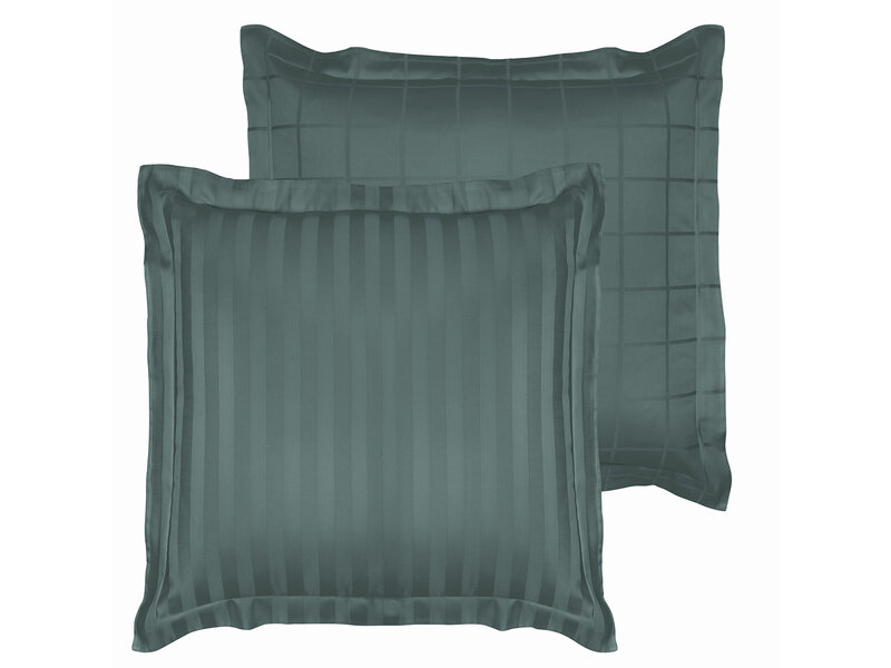 De Witte Lietaer Taie d'oreiller Zygo Atlantic - 60 x 70 cm - Verte - Satin de coton