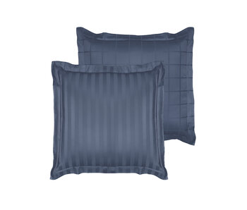 De Witte Lietaer Taie d'oreiller Zygo Indigo 60 x 70 cm Satin de coton