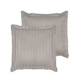 De Witte Lietaer Kussensloop Zygo Atmosphere - 60 x 70 cm - Grijs - Katoen Satijn