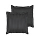 Taie d'oreiller Zygo Ebony 60 x 70 cm en satin de coton