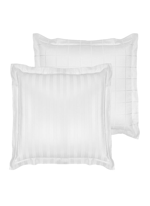 De Witte Lietaer Taie d'oreiller Zygo blanche 60 x 70 cm en satin de coton