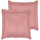 Taie d'oreiller Zygo Blush 50 x 70 cm en satin de coton