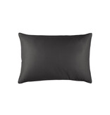 De Witte Lietaer Taie d'oreiller Zygo Ebony - 50 x 70 cm - Noir - Satin de coton