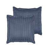 De Witte Lietaer Kussensloop Zygo Indigo - 50 x 70 cm - Blauw - Katoen Satijn