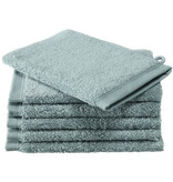 De Witte Lietaer Washandjes Contessa Oxyde - 6 stuks - 16 x 21 cm - Blauw - Katoen