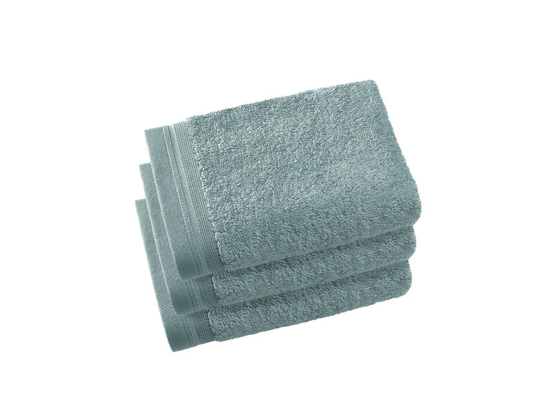 De Witte Lietaer Guest towels Contessa Oxyde - set of 3 - 40 x 60 cm - Green - Cotton