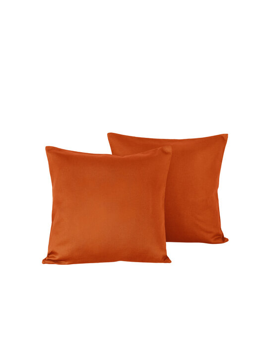 De Witte Lietaer Taie d'oreiller Olivia Rooibos 50 x 70 cm en satin de coton