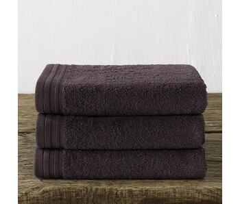 De Witte Lietaer Imagine Anthracite Towels Set of 3, 50 x 100 cm Cotton