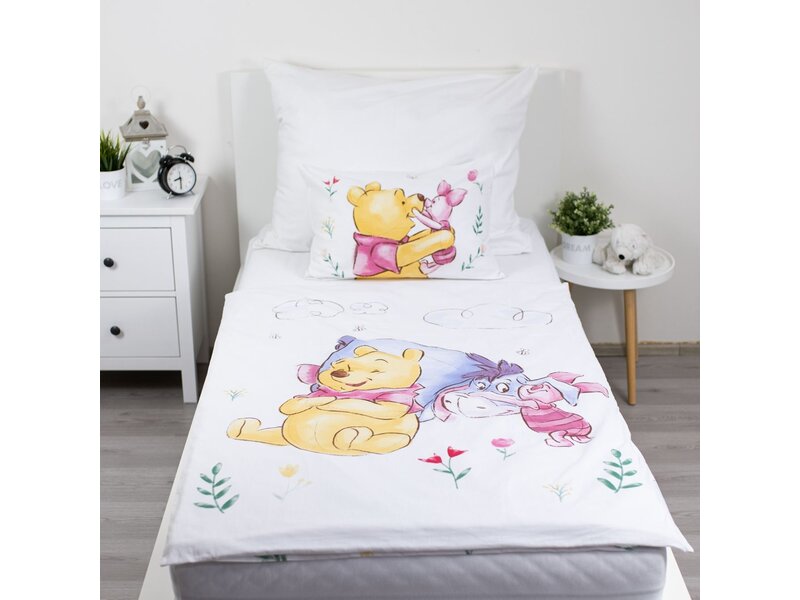 Disney Winnie the Pooh Housse de couette bébé/enfant en bas âge - 135 x 100 + 40 x 60 cm - Coton
