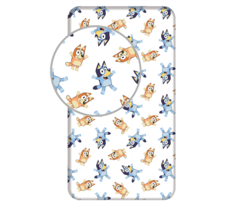Bluey Drap-housse Happy 90 x 200 cm en coton