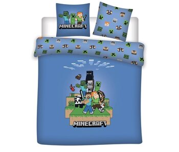 Minecraft Bettbezug 240 x 220 cm + 65 x 65 cm, Baumwollmischgewebe