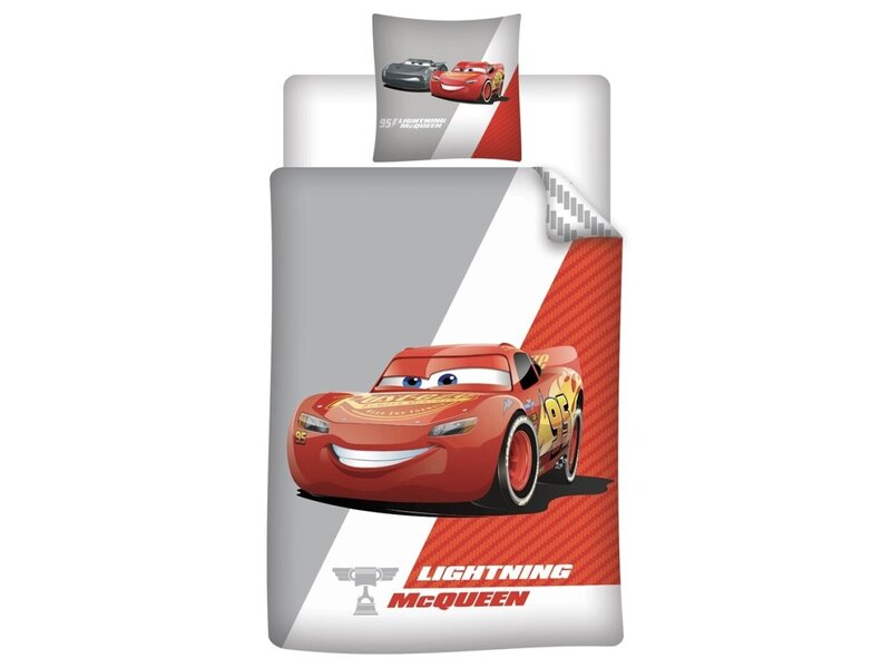Disney Cars Duvet Cover - Lightning McQueen - Single - 140 x 200 cm - 65 x 65 cm - Polycotton