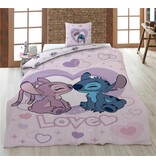 Disney Lilo & Stitch Dekbedovertrek - Love - Eenpersoons - 140 x 200 cm - 65 x 65 cm - Polycotton