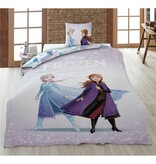 Disney Frozen Housse de couette - 1 personne - 140 x 200 cm - 65 x 65 cm - Polycoton