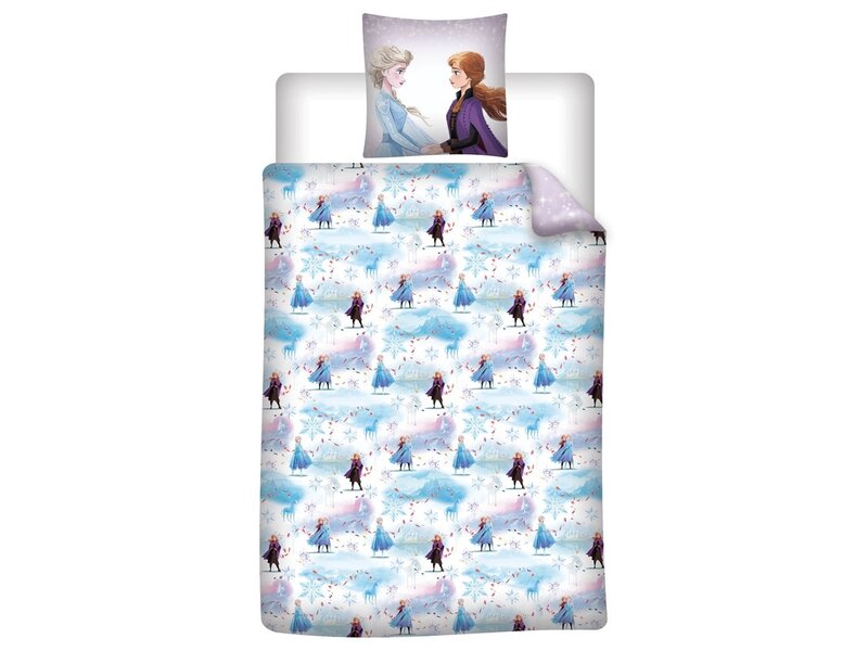 Disney Frozen Dekbedovertrek - Eenpersoons - 140 x 200 cm - 65 x 65 cm - Polycotton