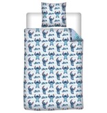Disney Lilo & Stitch Housse de couette - 1 personne - 140 x 200 cm + 65 x 65 cm - Flanelle de polyester