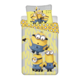 Minions Housse de couette All for One - 140 x 200 cm + 70 x 90 cm - Coton