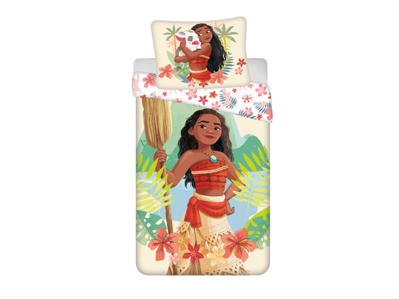 Disney Vaiana Housse de couette Pua - 140 x 200 cm / 70 x 90 cm - Coton