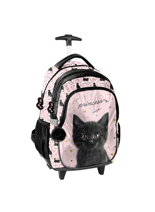 PASO Sac à dos trolley chaton 48 x 30 cm Polyester