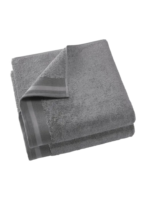 De Witte Lietaer Kitchen towel Contessa Steel Grey Set of 2 60 x 60 cm Cotton