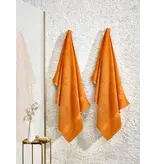 De Witte Lietaer Stephanie Copper Shower Towel - Set of 2 - 70 x 140 cm - Orange - Cotton