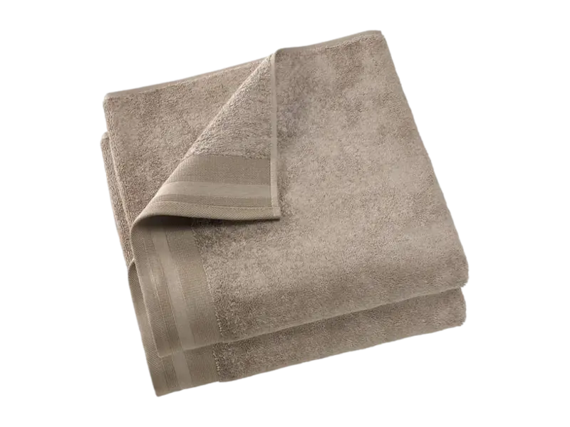 De Witte Lietaer Torchons de cuisine Contessa - Lot de 2 - 60 x 60 cm - Taupe - Coton