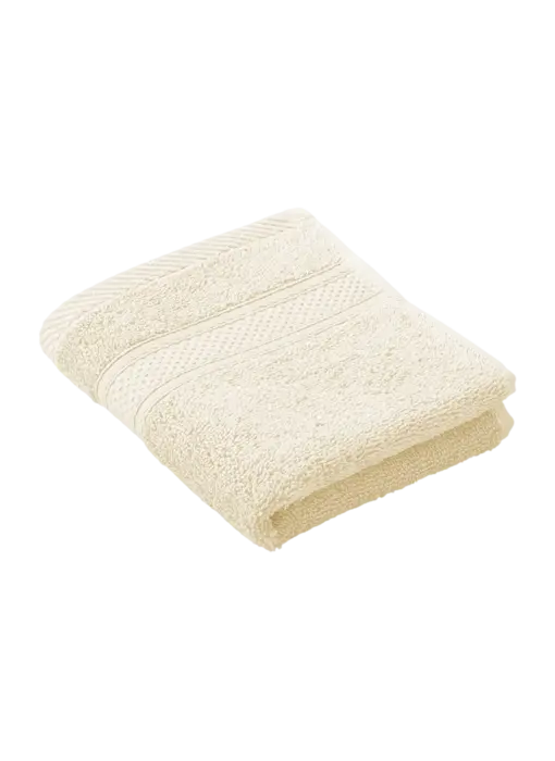 De Witte Lietaer Stephanie Cream Gästehandtuch-Set, 2er-Set, 30 x 50 cm, Baumwolle