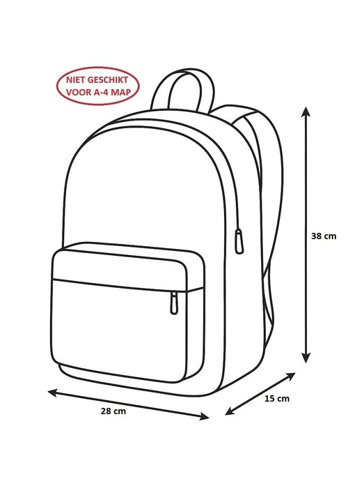 PASO Rucksack Kitten 38 x 28 x 15 cm Polyester