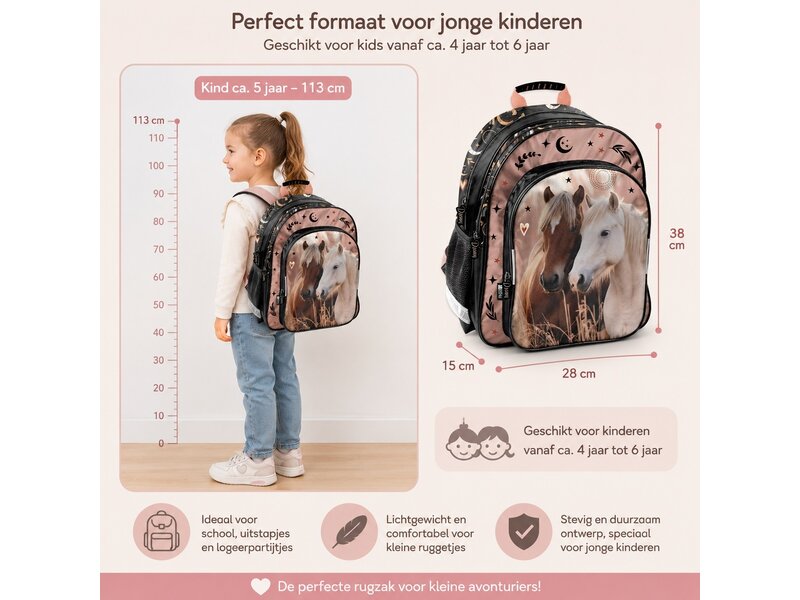 PASO Sac à dos pour cheval - 38 x 28 x 15 cm - Polyester