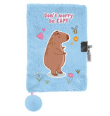 PASO Diary A5 - Capibara - Lined - With lock - 15 x 21 x 3 cm
