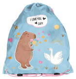 PASO Sporttasche/Schwimmtasche – Capybara – 45 x 34 cm – Polyester