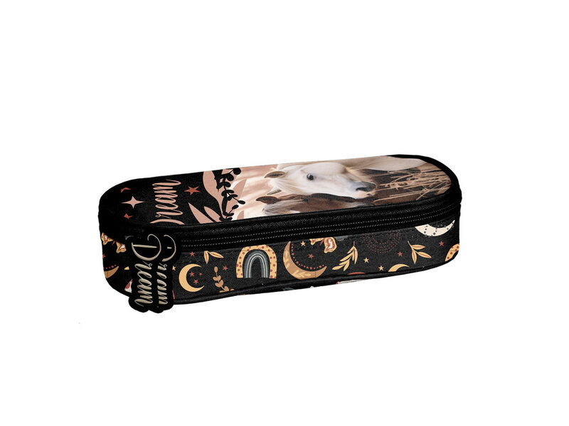 PASO Trousse à crayons - Cheval - 22 x 9 x 4 cm - Polyester