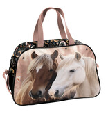 PASO Sac bandoulière - Motif chevaux - 40 x 25 x 15 cm - Polyester