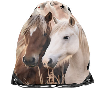 PASO Sporttasche / Schwimmtasche mit Pferdemotiv, 45 x 34 cm, Polyester