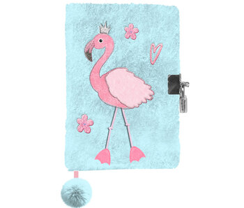 PASO Carnet Flamingo A5 15 x 21 x 3 cm avec cadenas