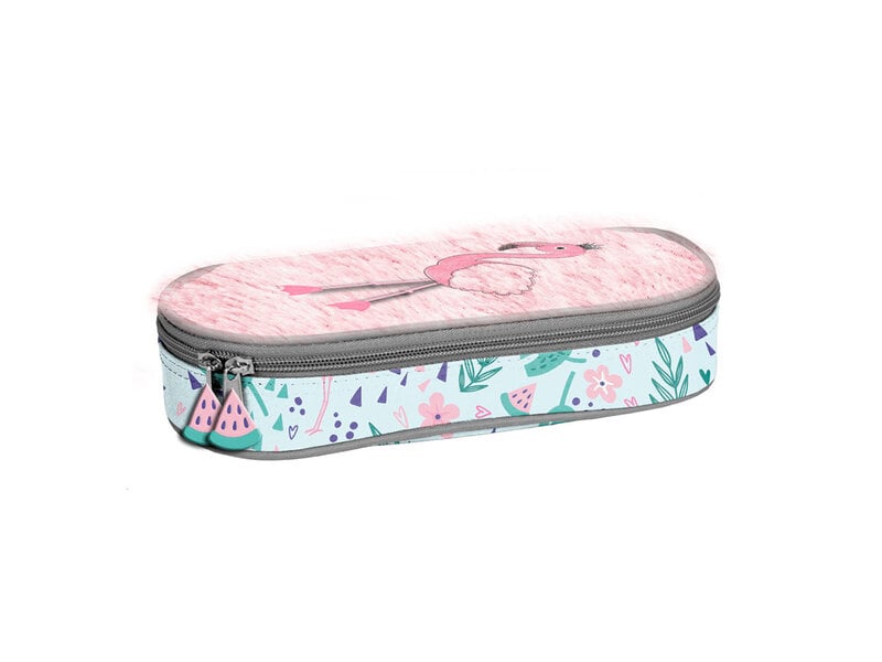 PASO Etui - Flamingo - 23 x 10 x 5 cm - Polyester