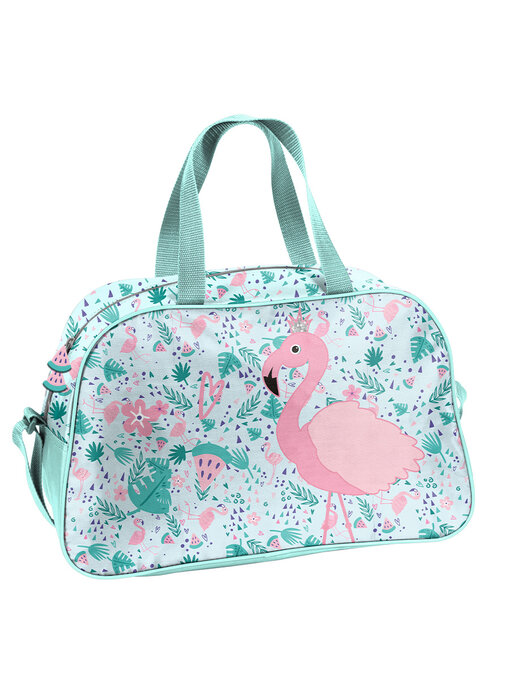 PASO Flamingo-Schultertasche 40 x 25 x 15 cm Polyester